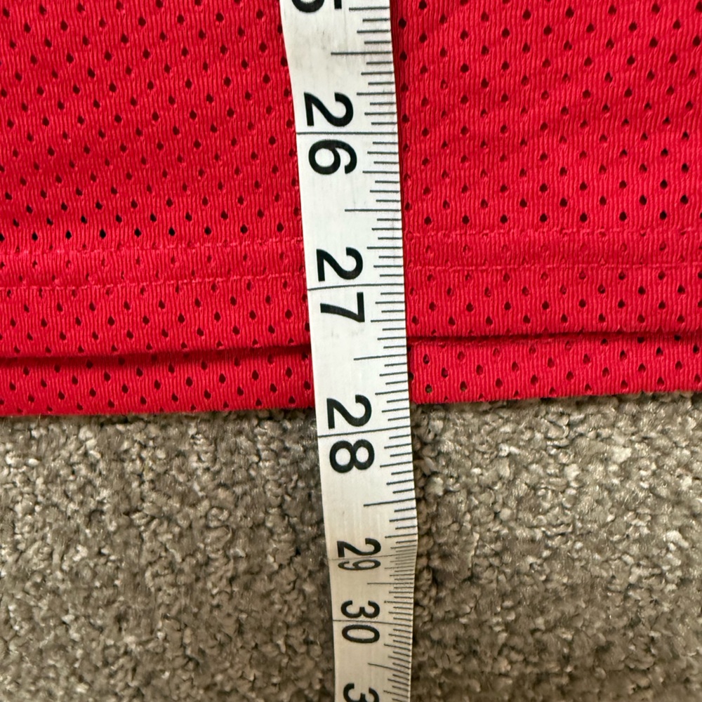 White Fox Hit A Home Run" Red Jersey Short Sleeve Oversized Top M/L - Picture 6 of 9